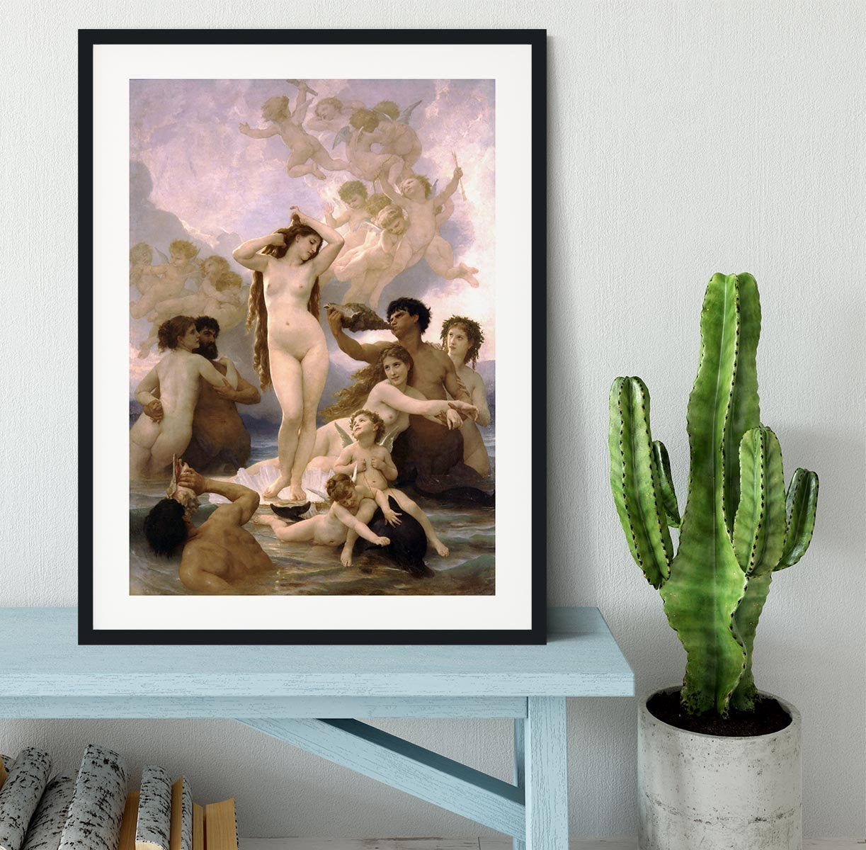 The Birth of Venus By Bouguereau Framed Print - Canvas Art Rocks - 1