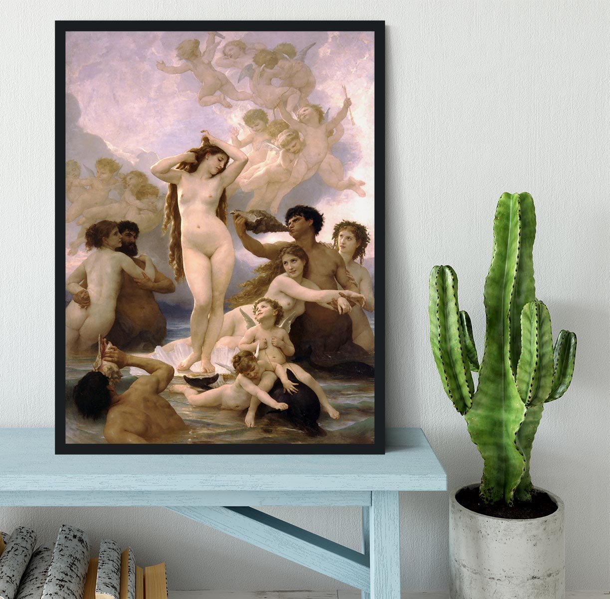 The Birth of Venus By Bouguereau Framed Print - Canvas Art Rocks - 2