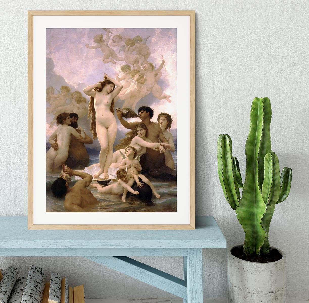 The Birth of Venus By Bouguereau Framed Print - Canvas Art Rocks - 3
