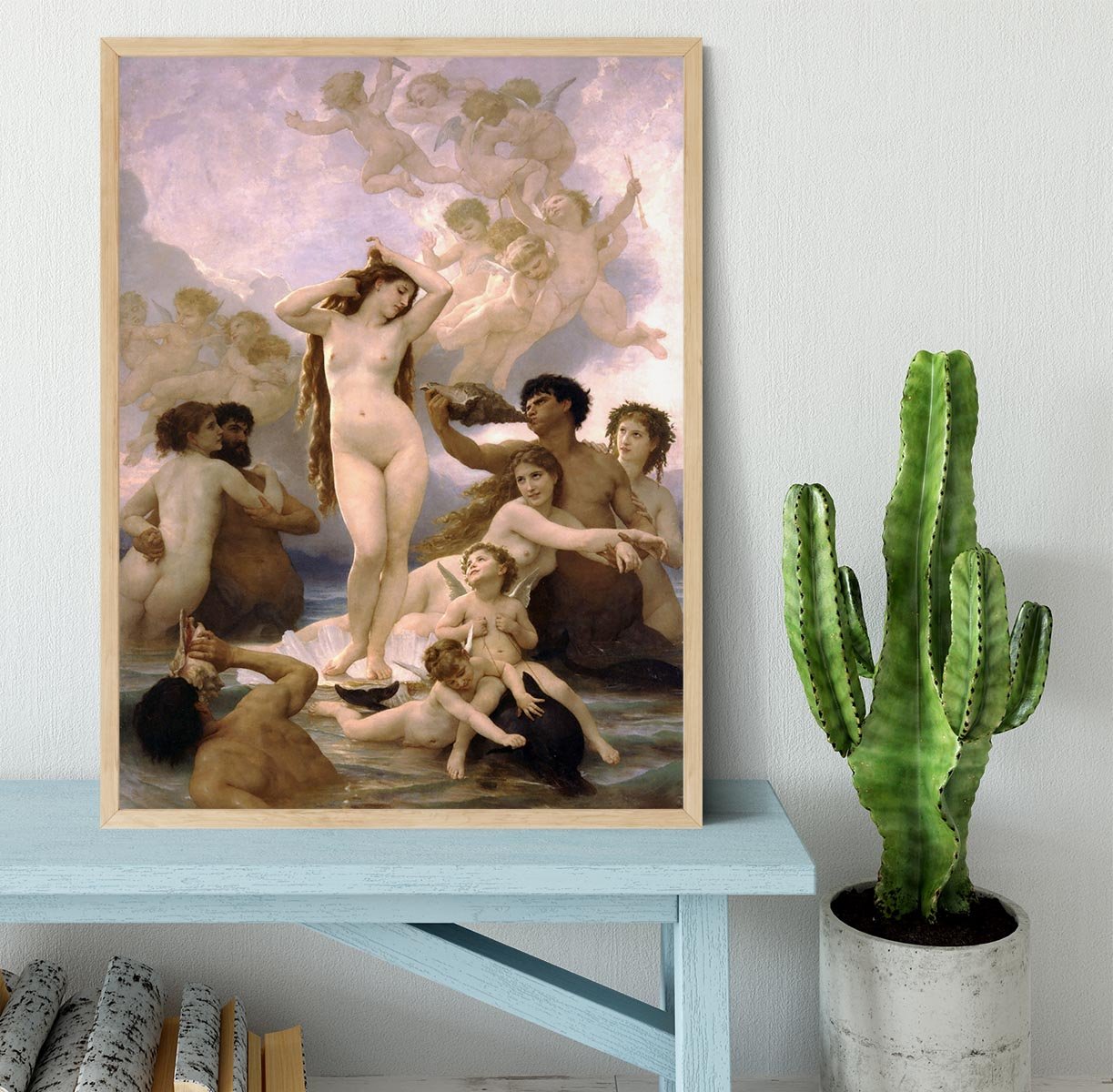 The Birth of Venus By Bouguereau Framed Print - Canvas Art Rocks - 4