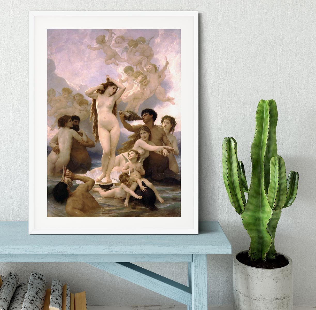 The Birth of Venus By Bouguereau Framed Print - Canvas Art Rocks - 5