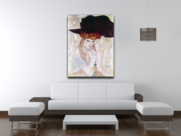The Black Hat by Klimt Canvas Print or Poster - Canvas Art Rocks - 4