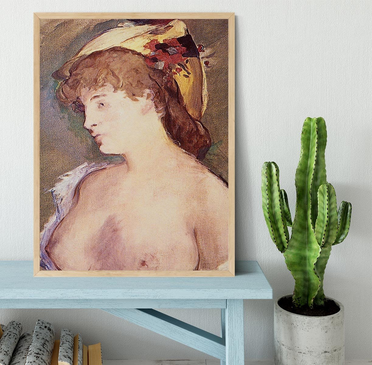 The Blond Nude by Manet Framed Print - Canvas Art Rocks - 4