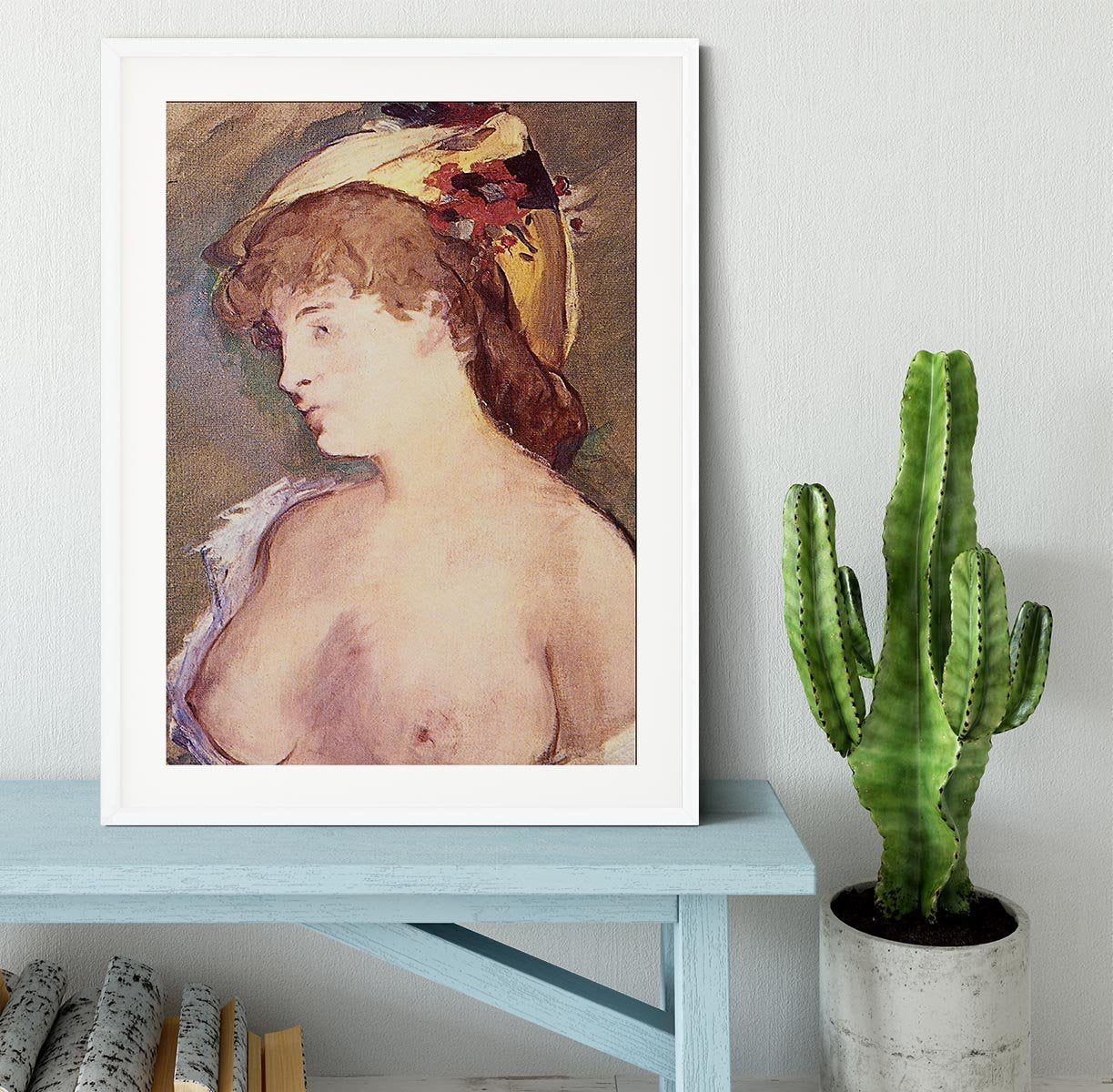 The Blond Nude by Manet Framed Print - Canvas Art Rocks - 5
