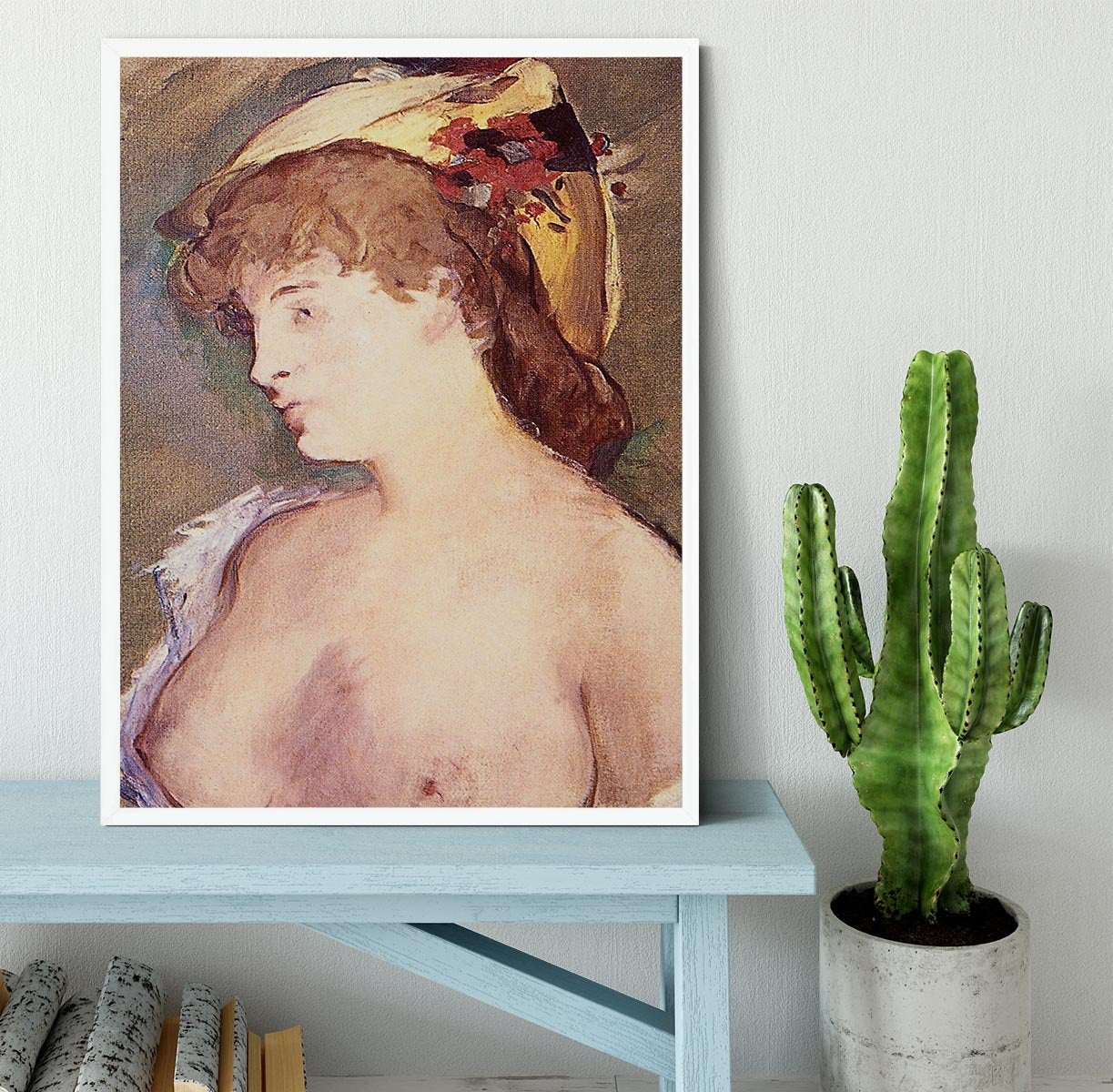The Blond Nude by Manet Framed Print - Canvas Art Rocks -6