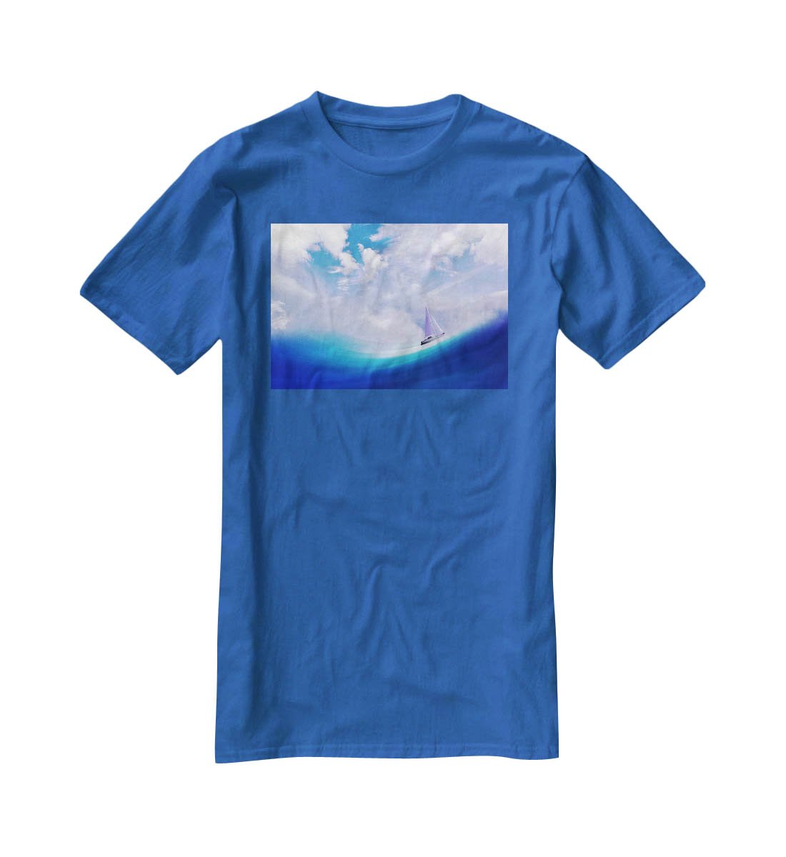 The Blue Sea T-Shirt - Canvas Art Rocks - 2