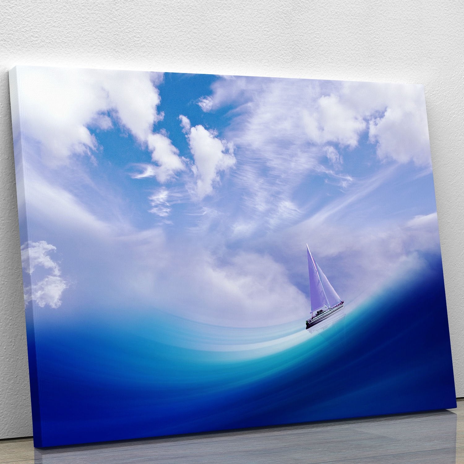 The Blue Sea Canvas Print or Poster