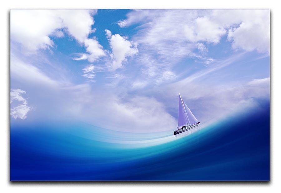 The Blue Sea Canvas Print or Poster  - Canvas Art Rocks - 1