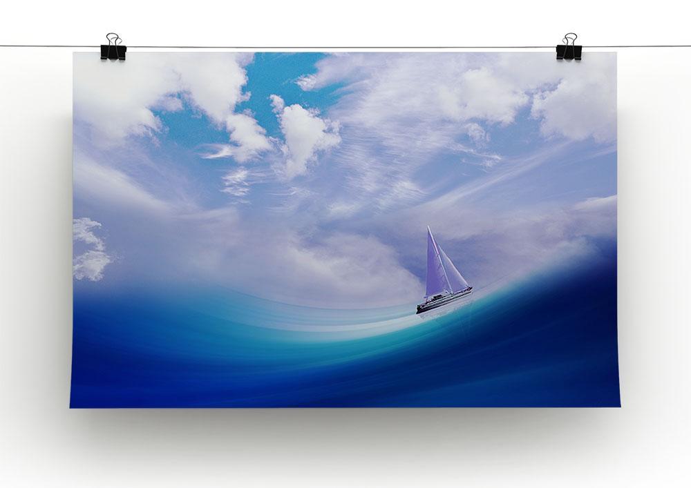 The Blue Sea Canvas Print or Poster - Canvas Art Rocks - 2