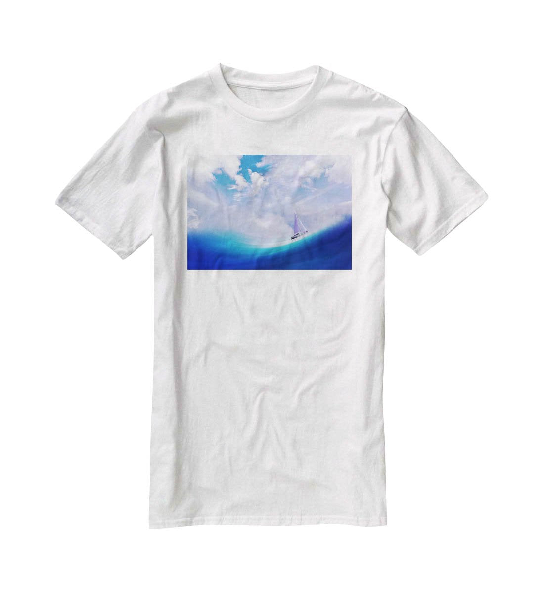 The Blue Sea T-Shirt - Canvas Art Rocks - 5