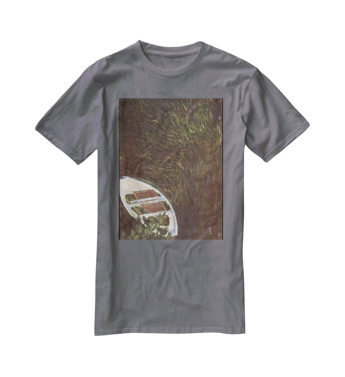 The Boat by Monet T-Shirt - Canvas Art Rocks - 3