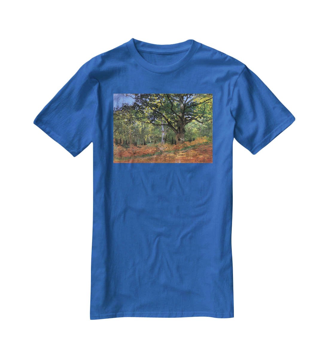 The Bodmer oak Fontainbleau forest by Monet T-Shirt - Canvas Art Rocks - 2