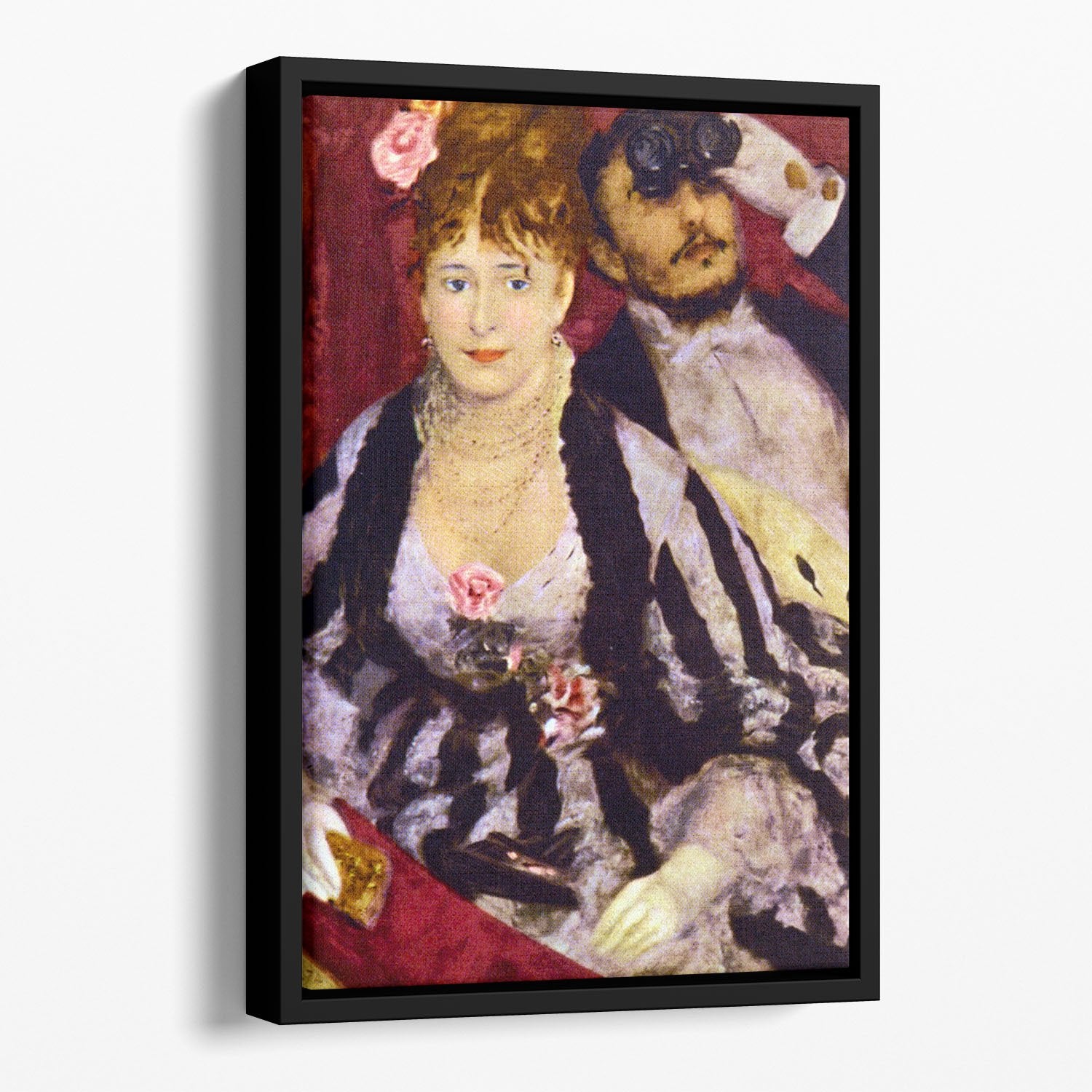 The Box by Renoir Floating Framed Canvas