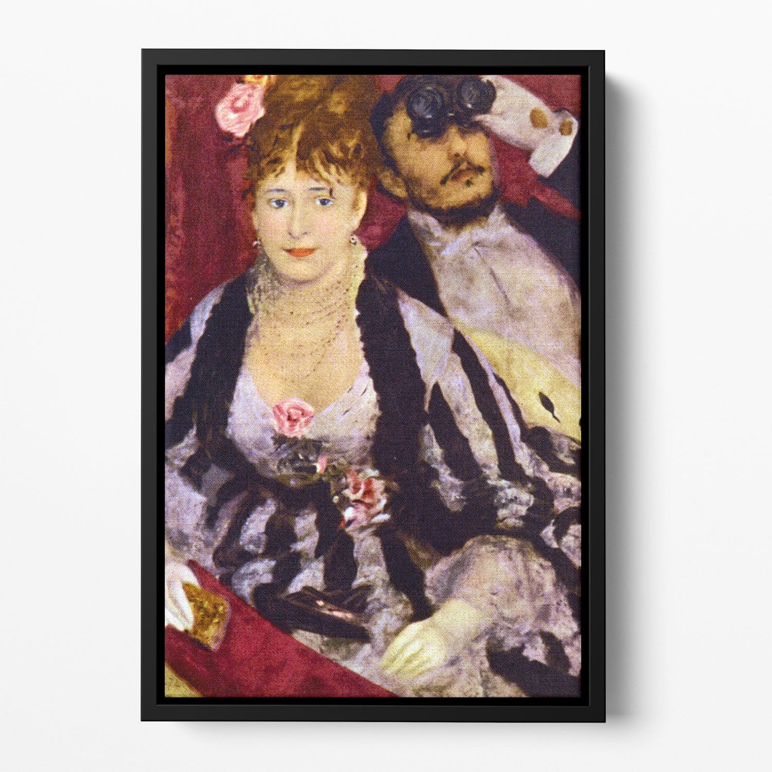 The Box by Renoir Floating Framed Canvas