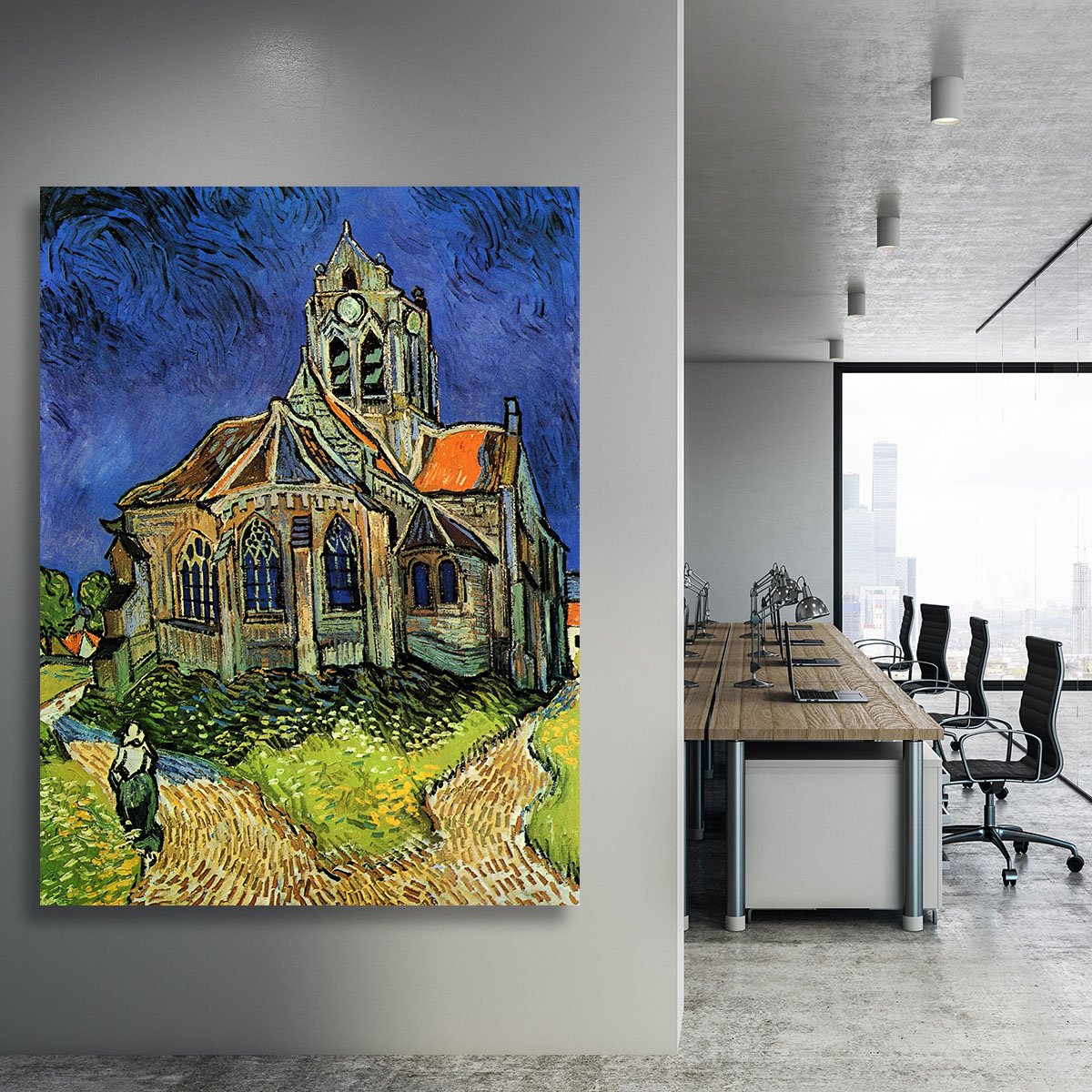 The Church at Auvers by Van Gogh Canvas Print or Poster