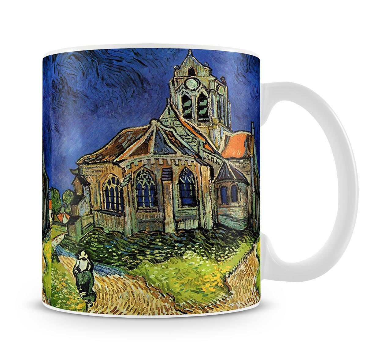 The Church at Auvers by Van Gogh Mug - Canvas Art Rocks - 4