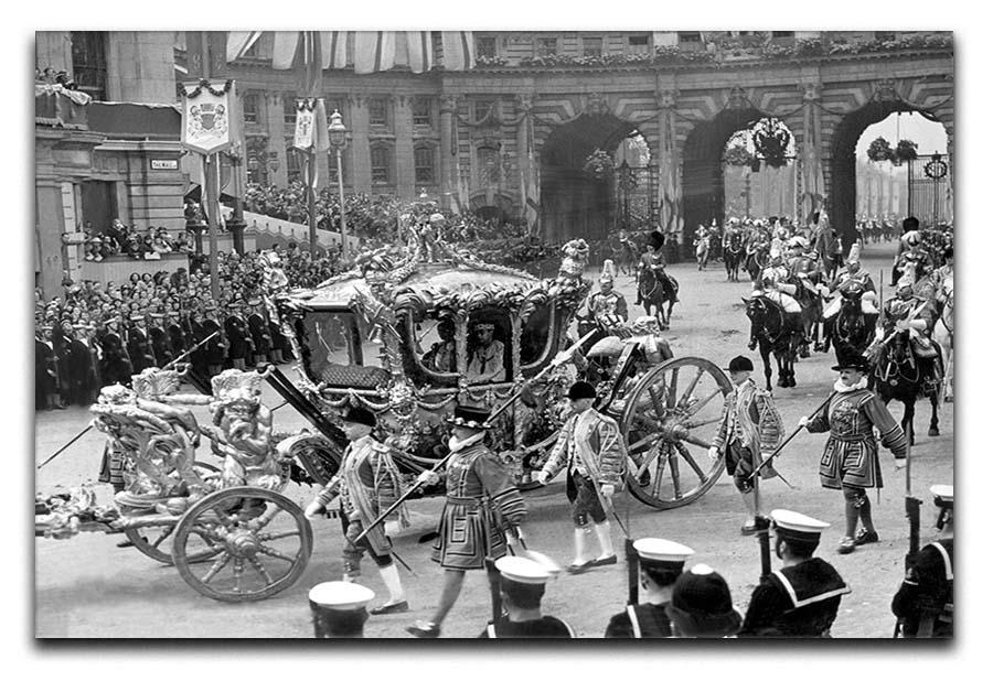 The Coronation of King George VI Kings coach Canvas Print or Poster  - Canvas Art Rocks - 1