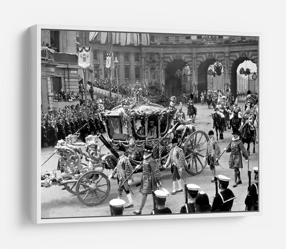 The Coronation of King George VI Kings coach HD Metal Print