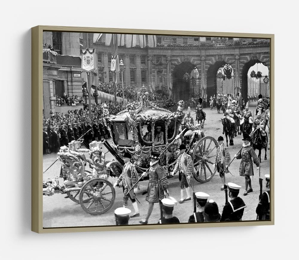 The Coronation of King George VI Kings coach HD Metal Print