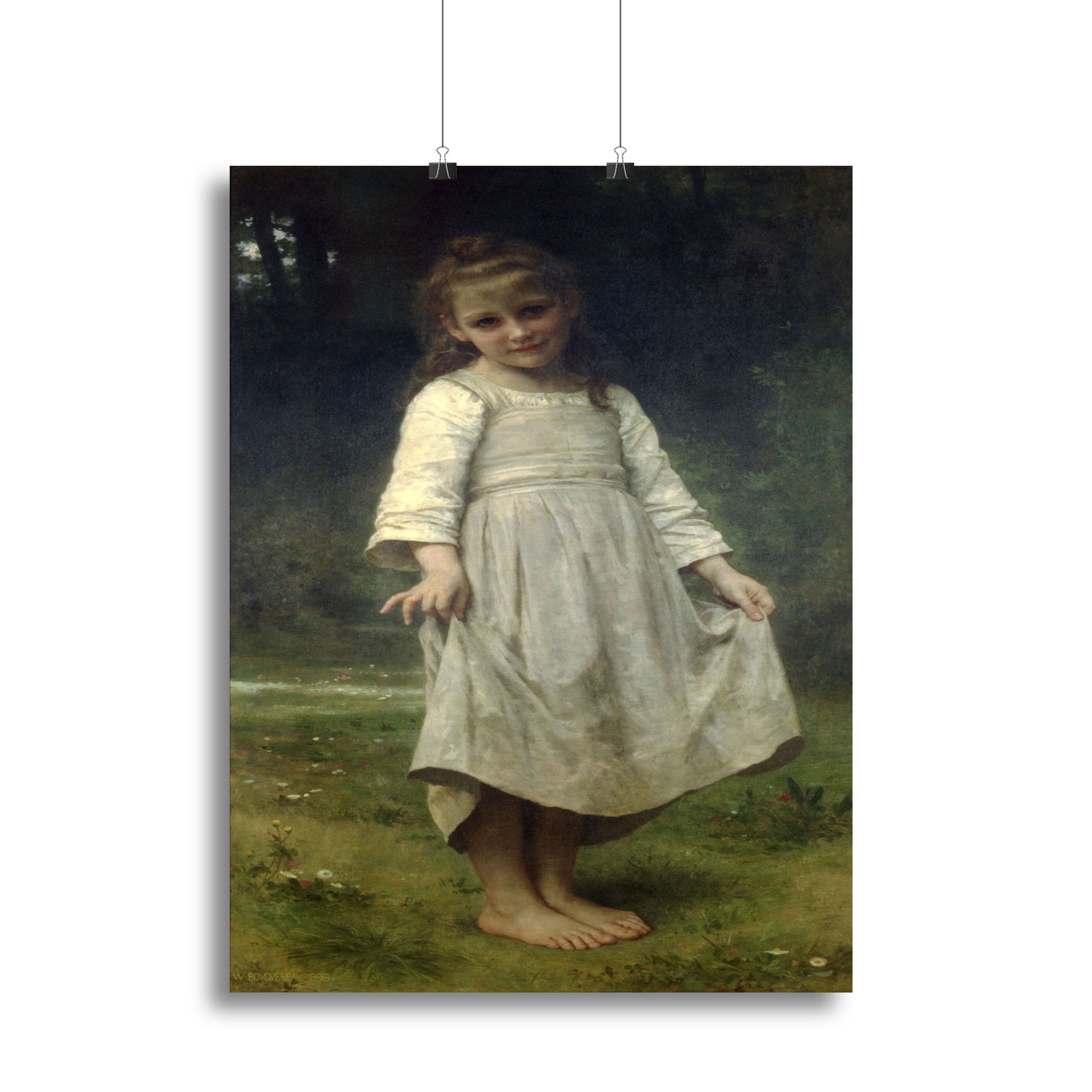 The Curtsey By Bouguereau Canvas Print or Poster