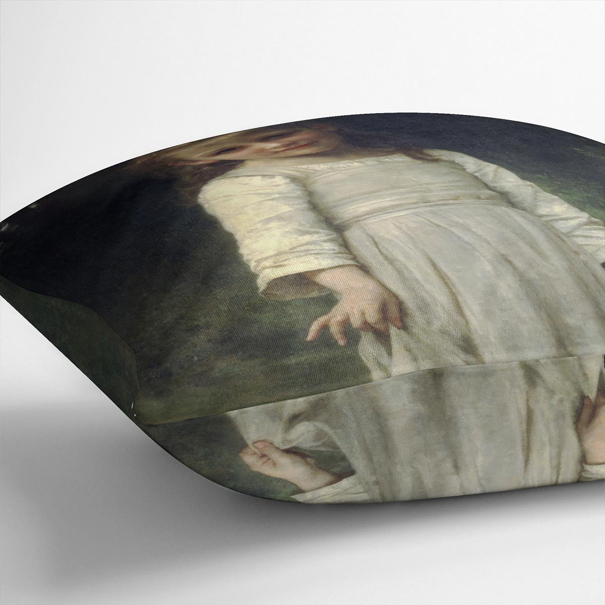 The Curtsey By Bouguereau Cushion
