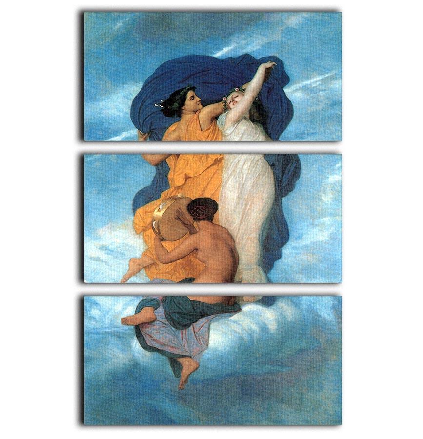The Dance By Bouguereau 3 Split Panel Canvas Print - Canvas Art Rocks - 1