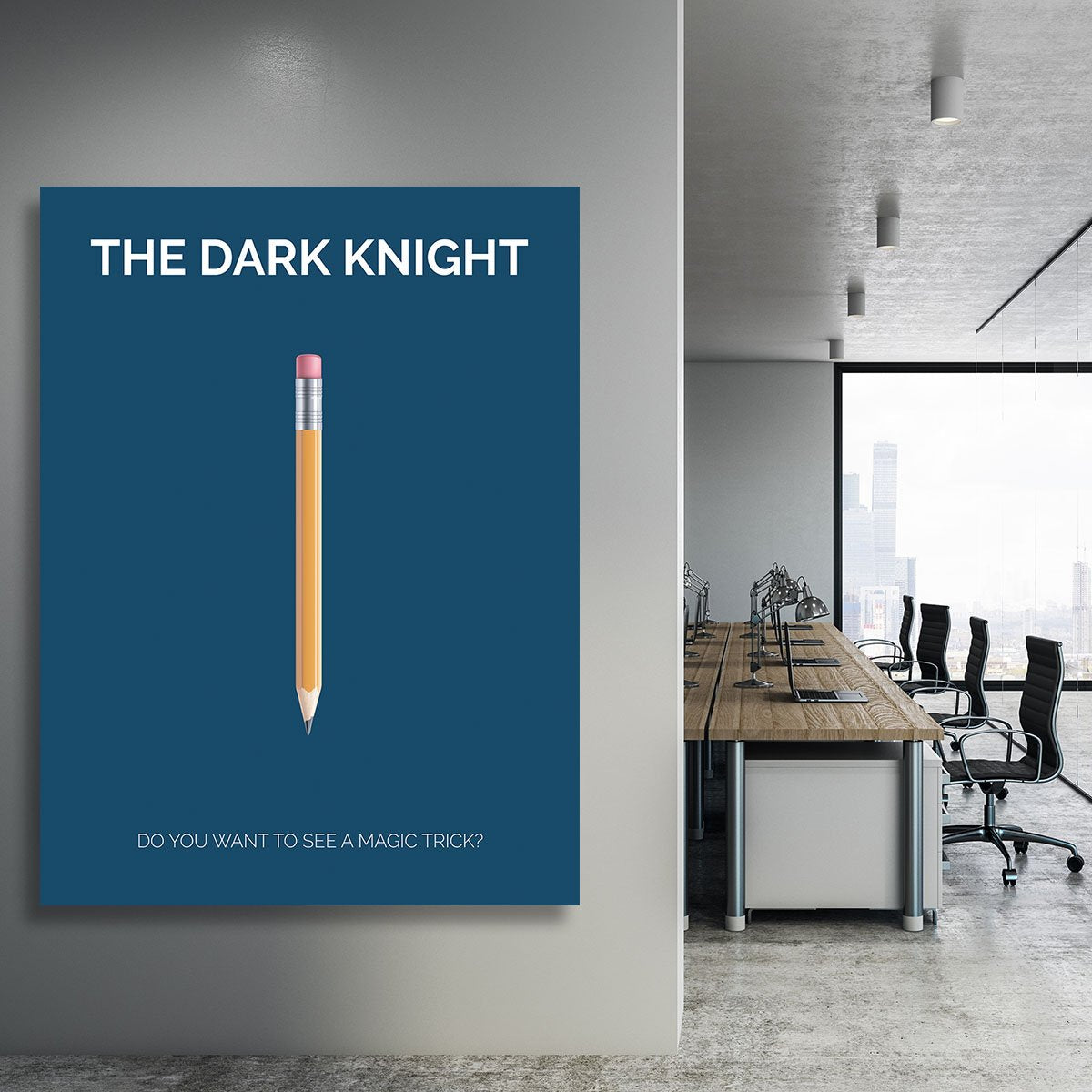 The Dark Knight Minimal Movie Canvas Print or Poster