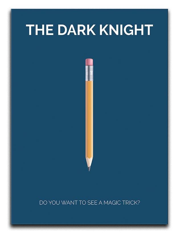 The Dark Knight Minimal Movie Canvas Print or Poster  - Canvas Art Rocks - 1