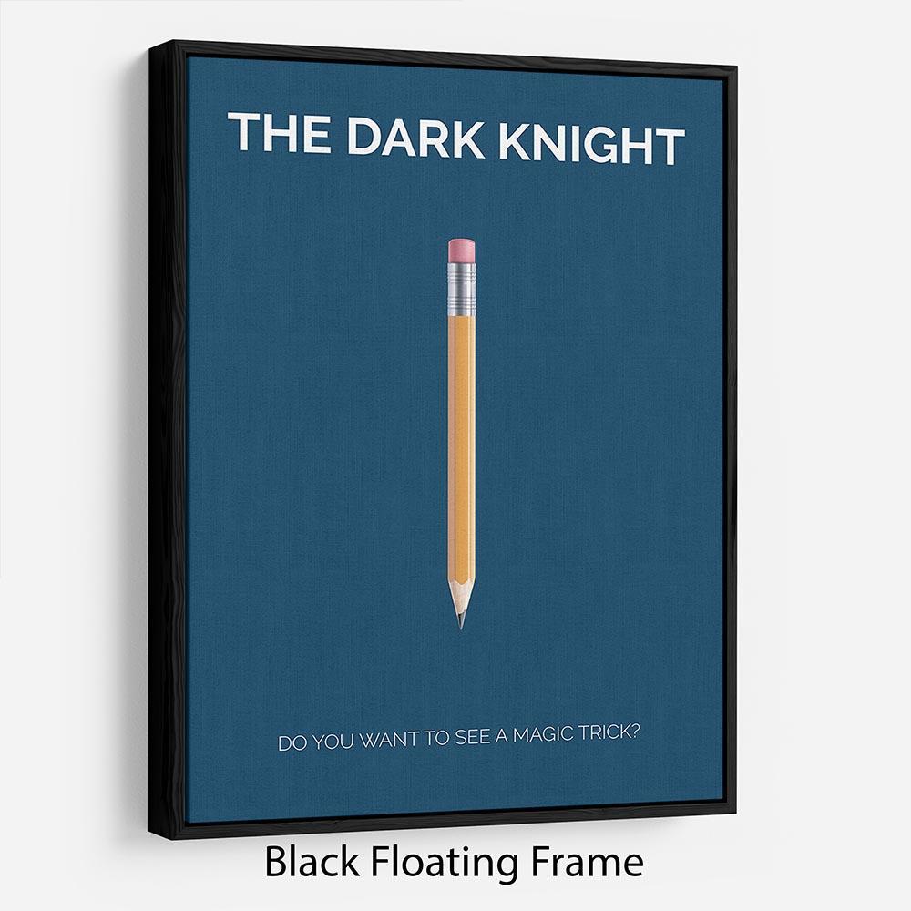 The Dark Knight Minimal Movie Floating Frame Canvas - Canvas Art Rocks - 1