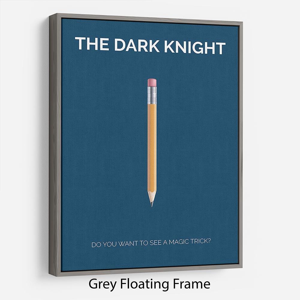 The Dark Knight Minimal Movie Floating Frame Canvas - Canvas Art Rocks - 3