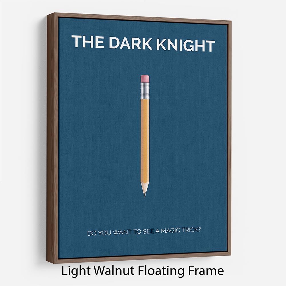 The Dark Knight Minimal Movie Floating Frame Canvas - Canvas Art Rocks - 7