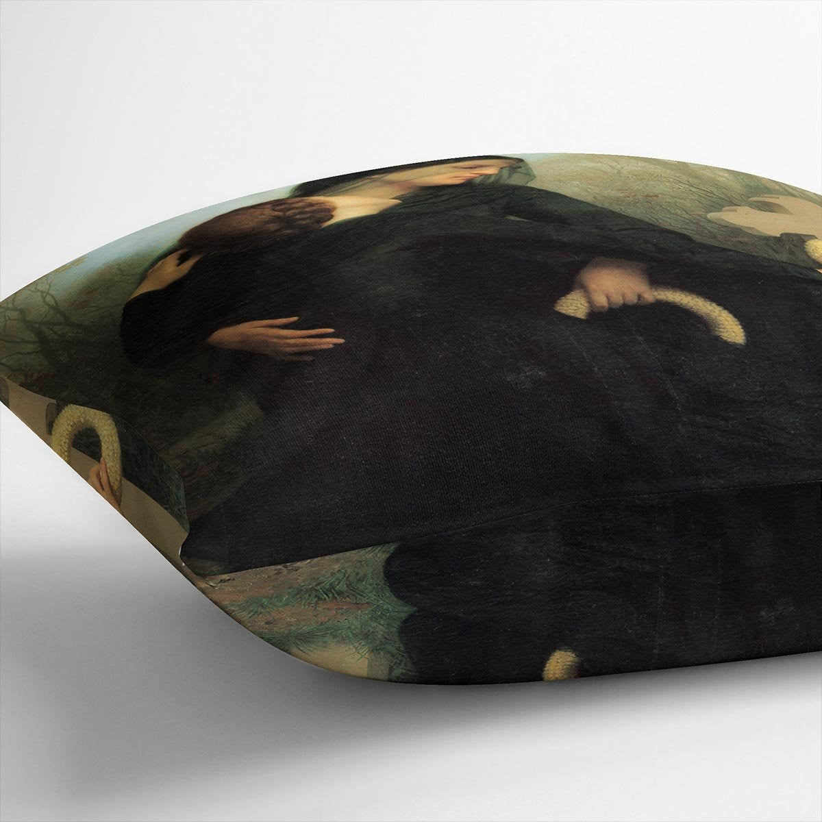 The Day of the Dead By Bouguereau Throw Pillow