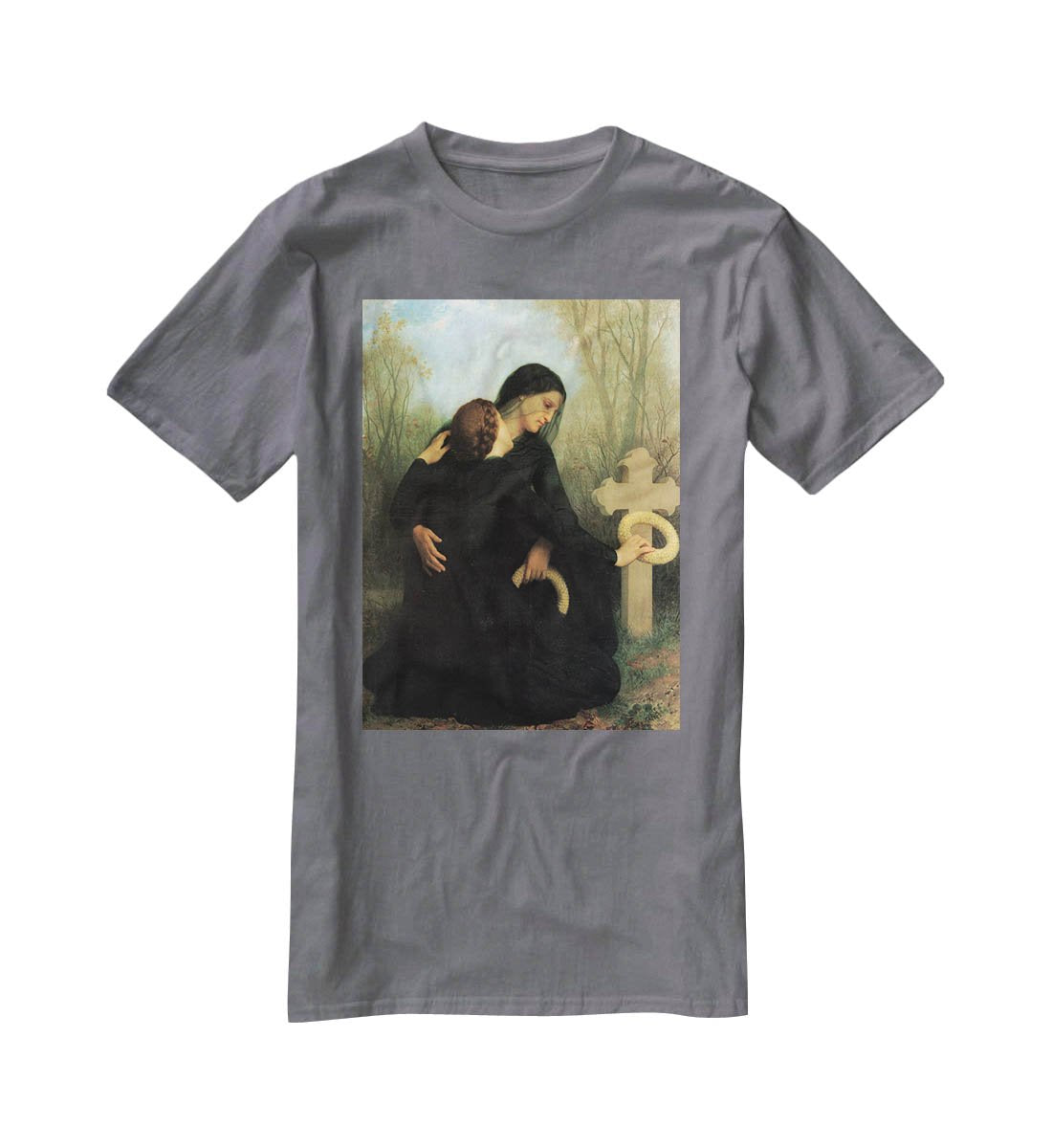The Day of the Dead By Bouguereau T-Shirt - Canvas Art Rocks - 3