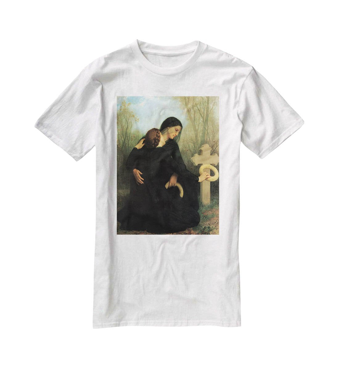 The Day of the Dead By Bouguereau T-Shirt - Canvas Art Rocks - 5