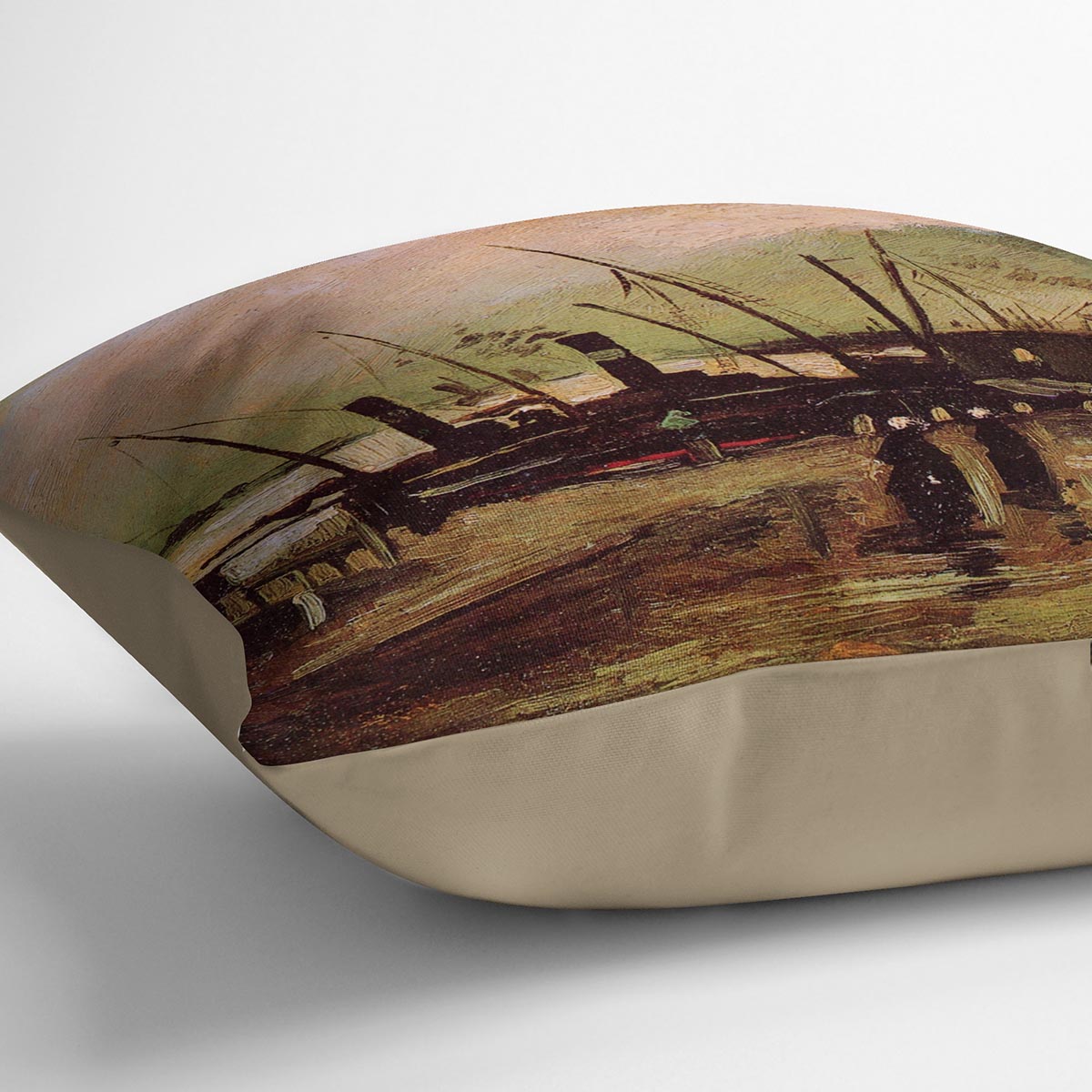 The De Ruijterkade in Amsterdam by Van Gogh Cushion