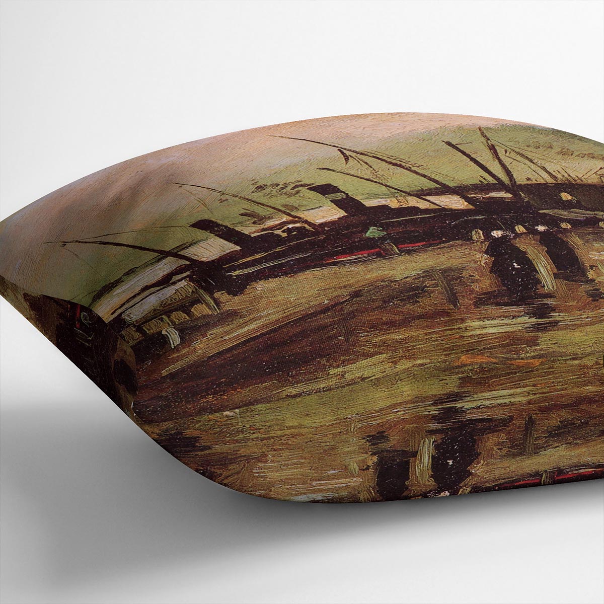 The De Ruijterkade in Amsterdam by Van Gogh Cushion
