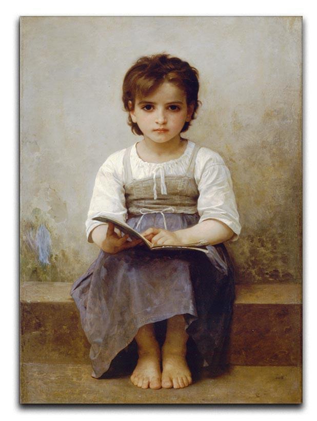 The Difficult Lesson By Bouguereau Canvas Print or Poster  - Canvas Art Rocks - 1