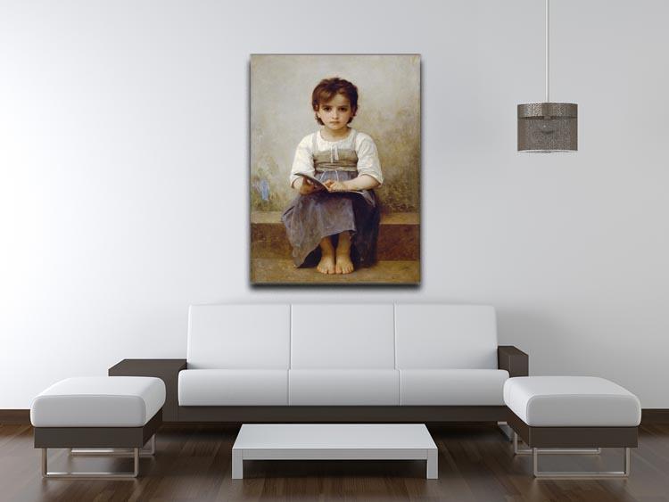 The Difficult Lesson By Bouguereau Canvas Print or Poster - Canvas Art Rocks - 4