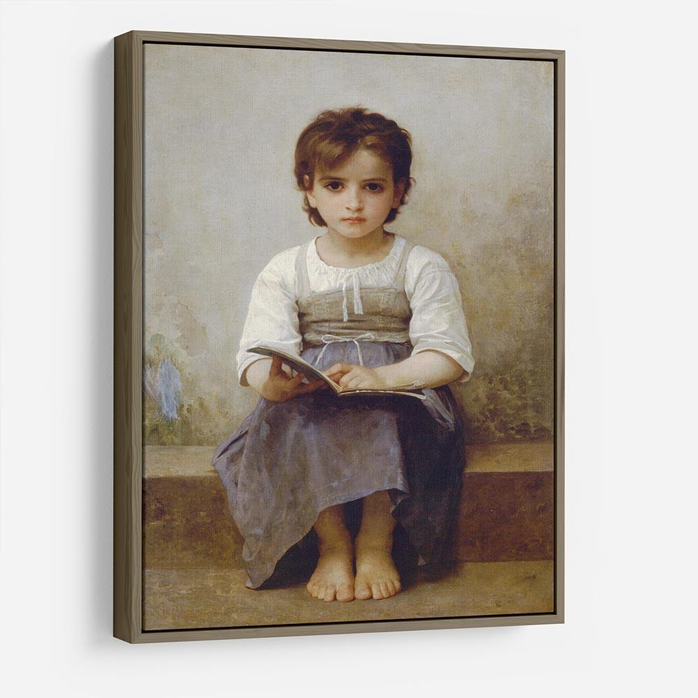 The Difficult Lesson By Bouguereau HD Metal Print