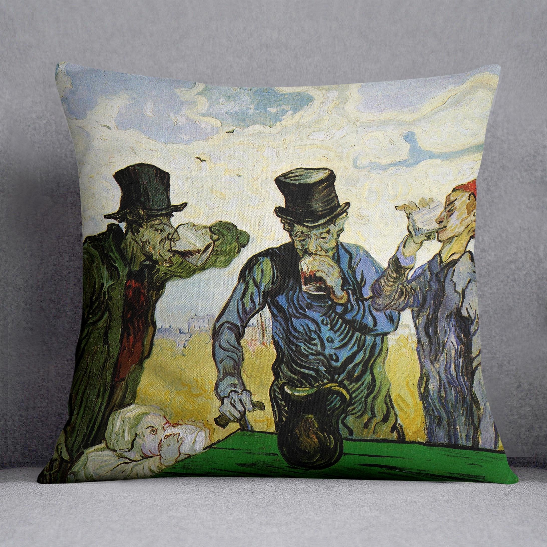 The Drinkers by Van Gogh Throw Pillow