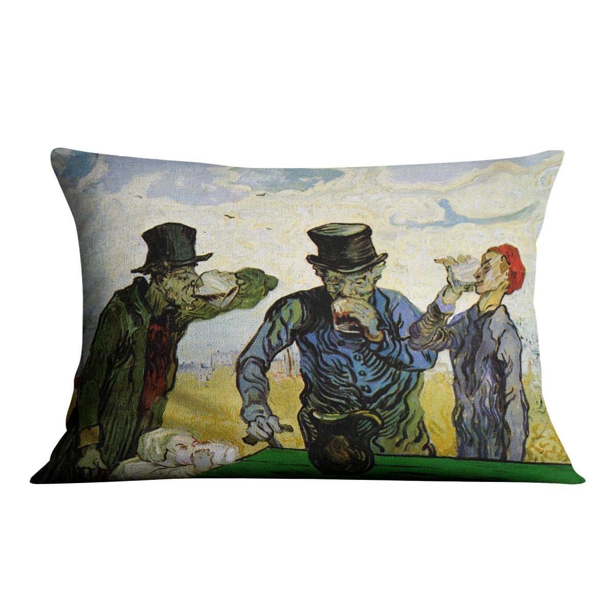 The Drinkers by Van Gogh Throw Pillow