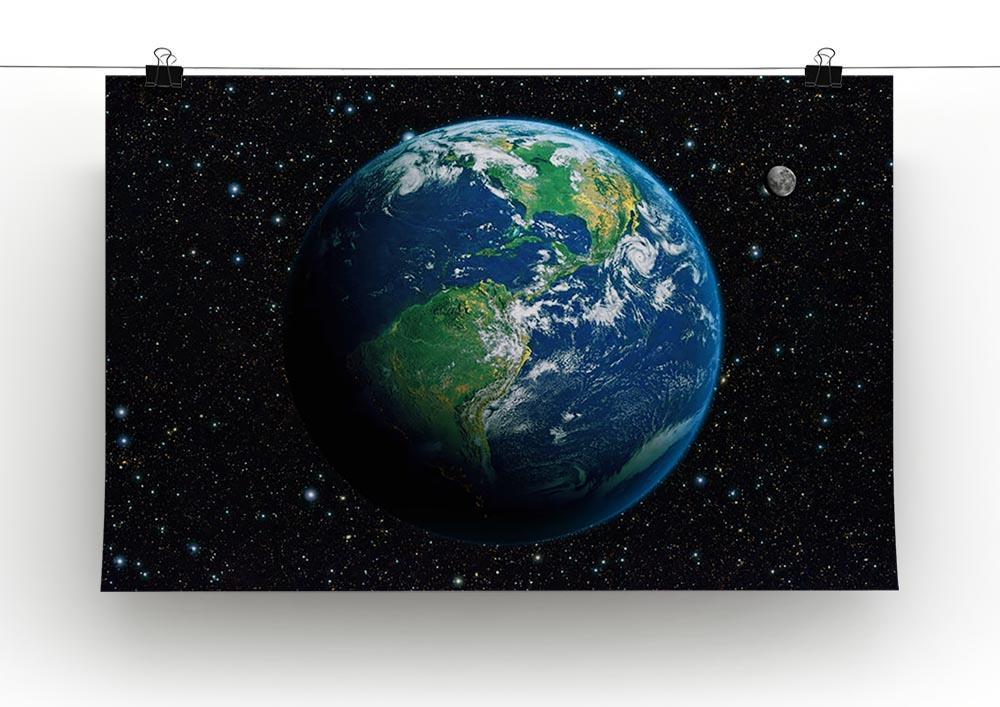 The Earth from space Canvas Print or Poster - Canvas Art Rocks - 2