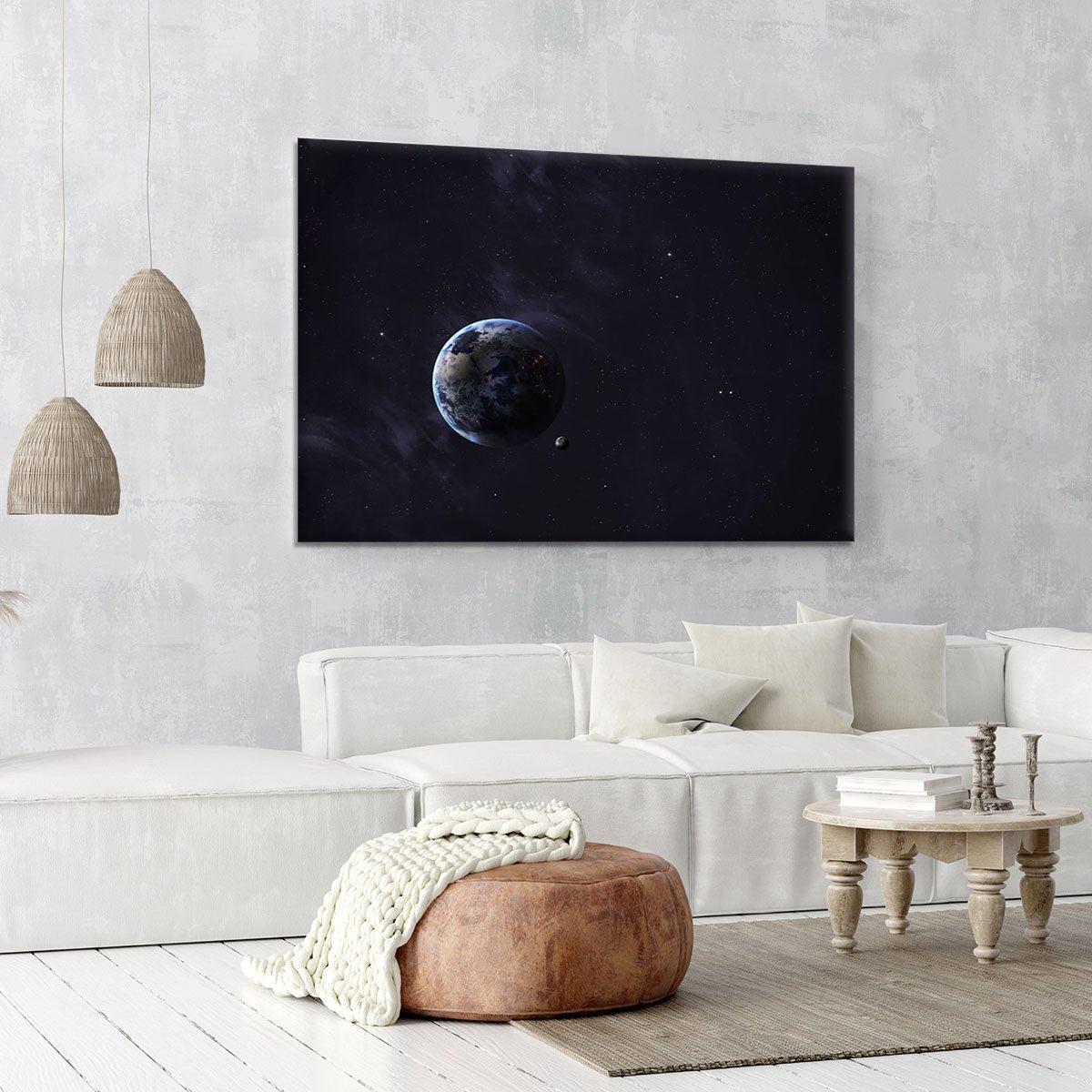 The Earth from space showing all they beauty Canvas Print or Poster