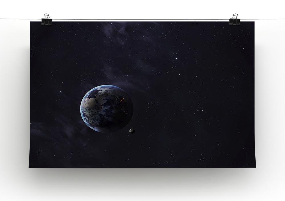 The Earth from space showing all they beauty Canvas Print or Poster - Canvas Art Rocks - 2
