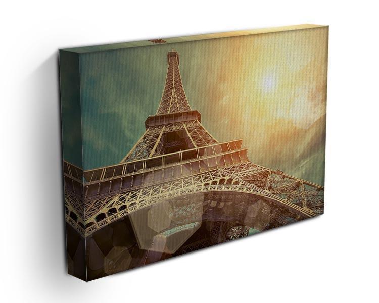 The Eiffel tower under sun light Canvas Print or Poster - Canvas Art Rocks - 3