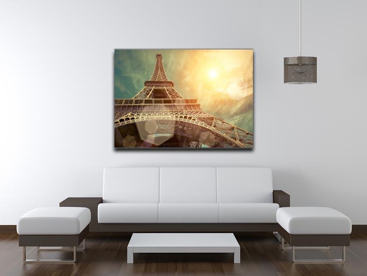 The Eiffel tower under sun light Canvas Print or Poster - Canvas Art Rocks - 4