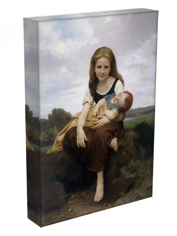 The Elder Sister By Bouguereau Canvas Print or Poster - Canvas Art Rocks - 3