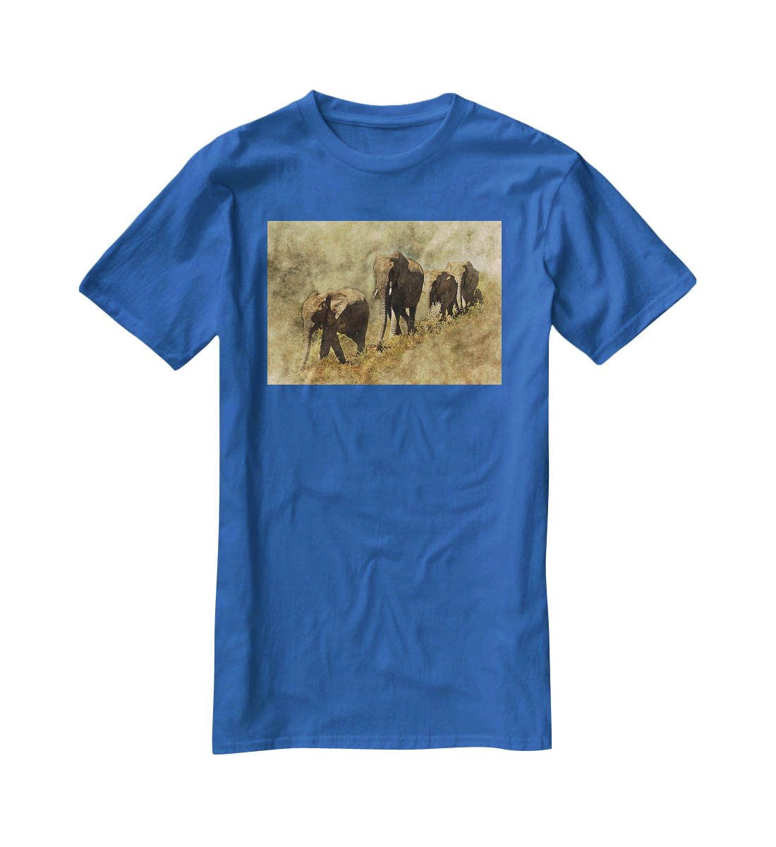 The Elephants March T-Shirt - Canvas Art Rocks - 2