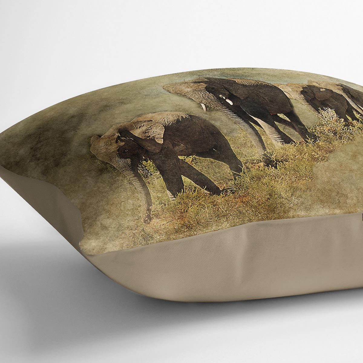 The Elephants March Cushion