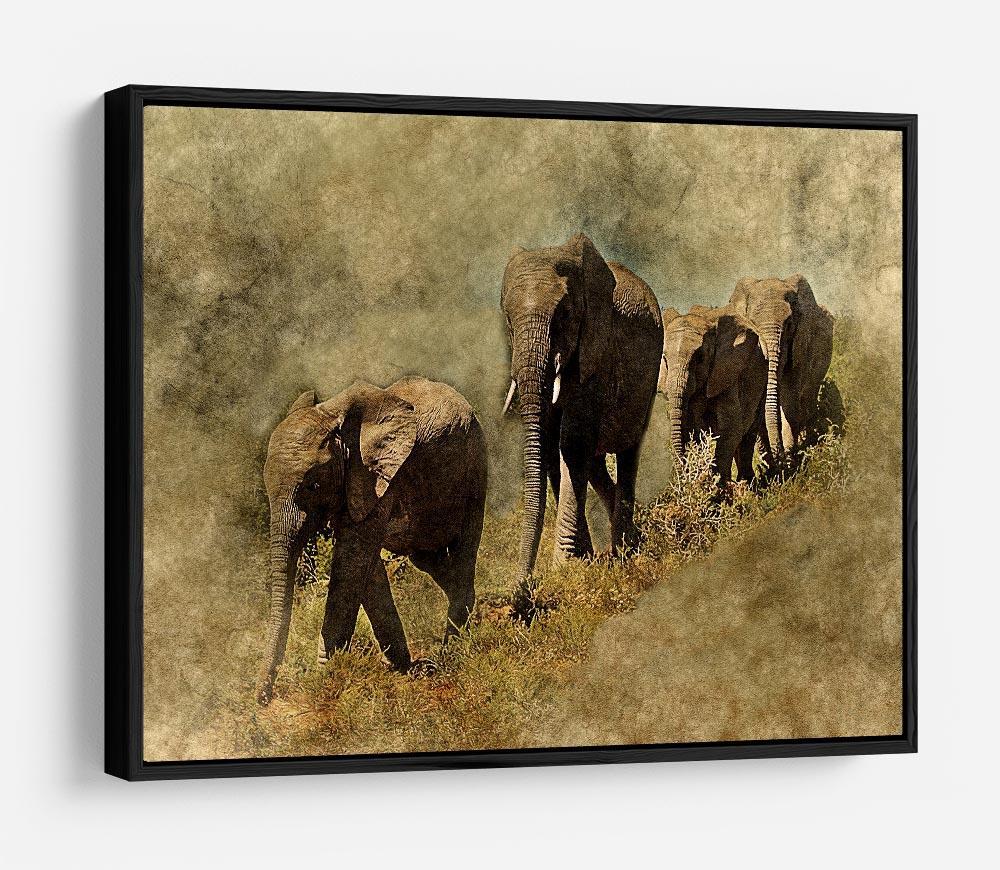 The Elephants March HD Metal Print